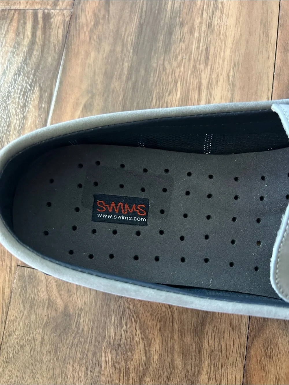 Swims Taupe and Navy Penny Loafers